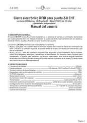 ironLogic Z-8 EHT Manual Del Usuario