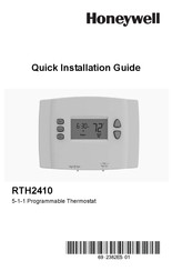 Honeywell RTH2410 Guía De Instalación Rápida