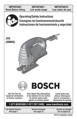 Bosch JS5 Instrucciones De Funcionamiento