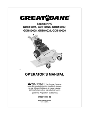 Great Dane Scamper HG GBD10026 Manual Del Operador