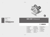 Bosch GKS 190 Professional Manual Original