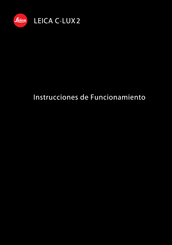 Leica C-LUX 2 Instrucciones De Funcionamiento