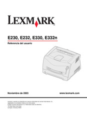 Lexmark E330 Referencia Del Usuario