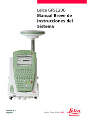 Leica GPS1200 Manual Breve De Instrucciones Del Sistema