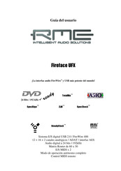 RME Fireface UFX Guia Del Usuario