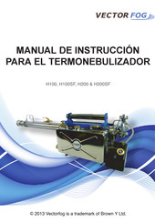 Vector Fog H100 Manual De Instruccion