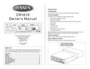 Jensen CR1610 Manual De Propietario