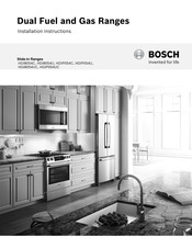 Bosch HDI8054C Instrucciones De Instalación