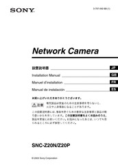 Sony SNC-Z20N Manual De Instalación