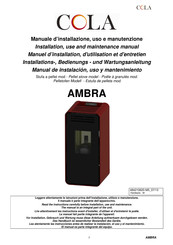 Cola AMBRA Manual De Instalación, Uso Y Mantenimiento