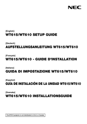 NEC WT615 Guia De Instalacion