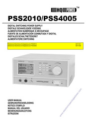 HQ-Power PSS2010 Manual Del Usuario