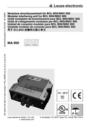 Leuze electronic MA 900 Manual De Uso