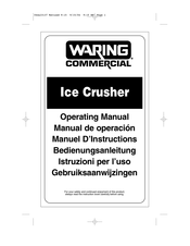 Waring Commercial IC20CE Manual De Operación