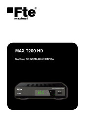 FTE MAX T200 HD Manual De Instalación Rápida