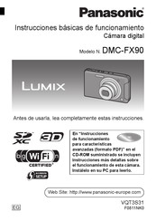 Panasonic Lumix DMC-FX90 Instrucciones De Funcionamiento