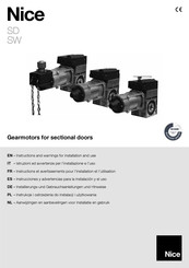 Nice SD-100-24-E Instrucciones Y Advertencias Para La Instalación Y El Uso