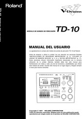 Roland V-Drums TD-10 Manual Del Usuario