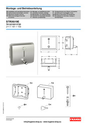 Franke STRX619E Instrucciones De Montaje Y Servicio