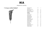 IKA ULTRA-TURRAX T 10 basic Instrucciones De Manejo