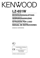 Kenwood LZ-651W Manual De Instrucciones