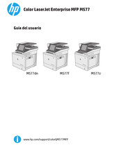 HP Color LaserJet Enterprise M577z Guia Del Usuario
