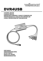 Velleman DVR4USB Manual Del Usuario