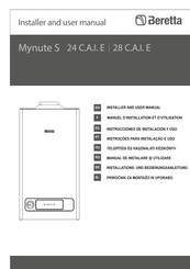 Beretta Mynute S 28 C.A.I. E Instrucciones De Instalacion Y Uso