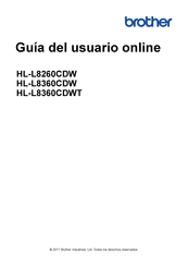 Brother HL-L8260CDW Guía Del Usario