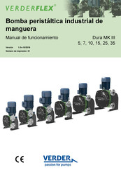 Verderflex Dura MK III 25 Manual De Funcionamiento