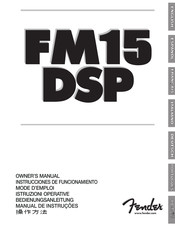 Fender FM15 DSP Instrucciones De Funcionamento