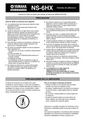 Yamaha NS-6HX Manual De Instrucciones