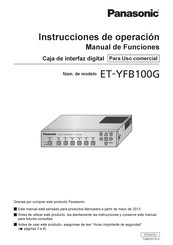 Panasonic ET-YFB100G Instrucciones De Operación