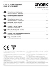 York ERJS 24 DA Instrucciones De Manejo Y Mantenimiento