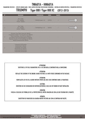 Triumph Tiger 800 Instrucciones De Montaje