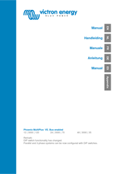Victron energy Phoenix MultiPlus VE. Bus enabled 12/3000/120 Manual De Usuario