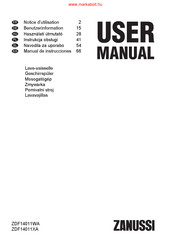 Zanussi ZDF14011WA Manual De Instrucciones