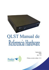 Prodys QLST Manual De Referencia