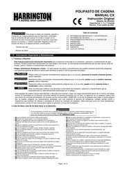 Harrington CX003 Manual De Usuario