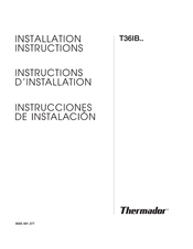 Thermador T36IB Serie Instrucciones De Instalación