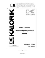 Kalorik USK MGR 25959 Manual De Instrucciones