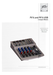 Peavey PV 6 Manual De Operación