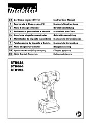 Makita BTD104 Manual De Instrucciones