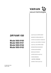 Varian DRYVAR 150 Manual De Instrucciones