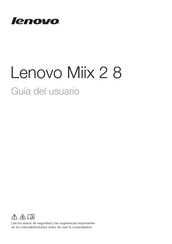 Lenovo Miix 2 8 Guia Del Usuario