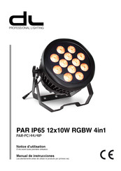 Dune lighting PAR-PC144/4IP Manual De Instrucciones