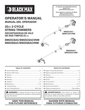 Black Max BM25CSACVNM Manual Del Operador