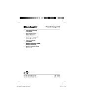 EINHELL Power-X-Change 18 V Manual De Instrucciones Original
