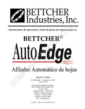 BETTCHER INDUSTRIES AutoEdge Instrucciones De Operación