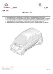 PEUGEOT 9671.R2 Instrucciones De Montaje